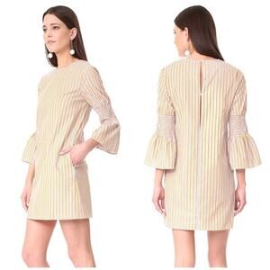 English Factory Striped Bell Sleeve Mini Dress Size S NWOT